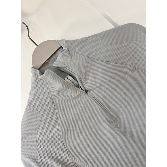 Athleta Women's Half Zip Athletic Pullover Top Activewear Icy Gray Size Small‎ - Picture 2 of 10